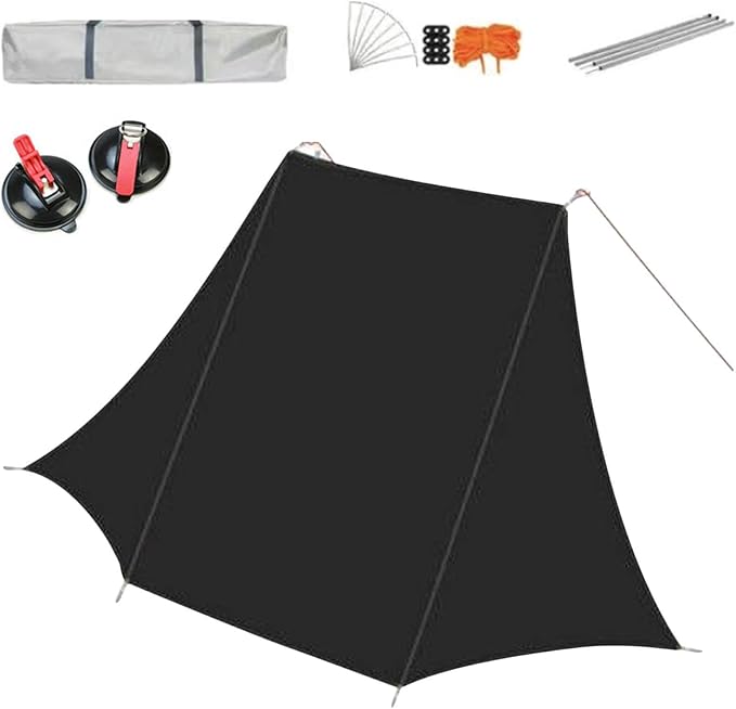 Car Awning Camping - 9x11 Ft Portable Waterproof CanopyUV Protection Wind Resistant Vehicle Tailgate Awning | for Vehicle Automotive RV SUV Truck Rear