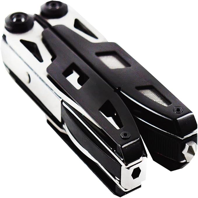 INTBUYING Stainless Steel Multifunctional Outdoor Tool Pliers Portable Equipped with Durable Nylon Bag Multitool Pliers Pocket Knife for Outdoor Camping Hiking