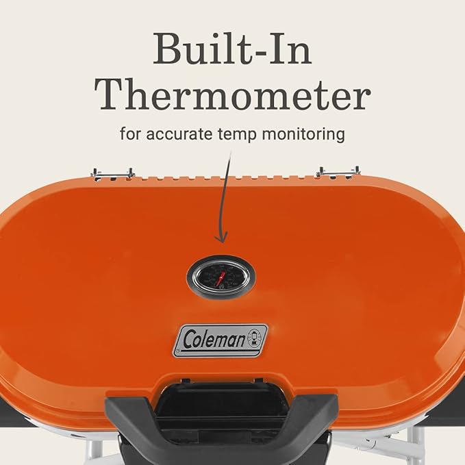 Coleman RoadTrip 285 Portable Stand-Up Propane Grill with 3 Adjustable Burners &amp Instastart Ignition 20000 BTUs of Power for Outdoor Cooking Camping Tailgating Grilling BBQs &amp More