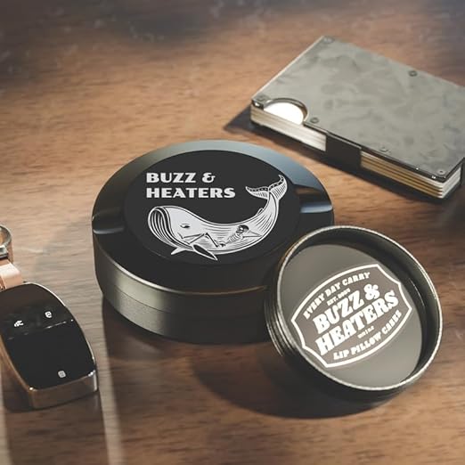 Buzz &amp Heaters Metal Container for Zyn | Metal Holder for Zyn |Metal Can for Zyn | Metal Cases for Zyn Holder | Metal Pouch Cans for Zyn | Offshore Lounging Around Anodized