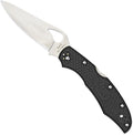 Spyderco Byrd Cara Cara 2 Lightweight Knife with 3.75 Stainless Steel Blade and Black Non-Slip FRN Handle - PlainEdge - BY03PBK2