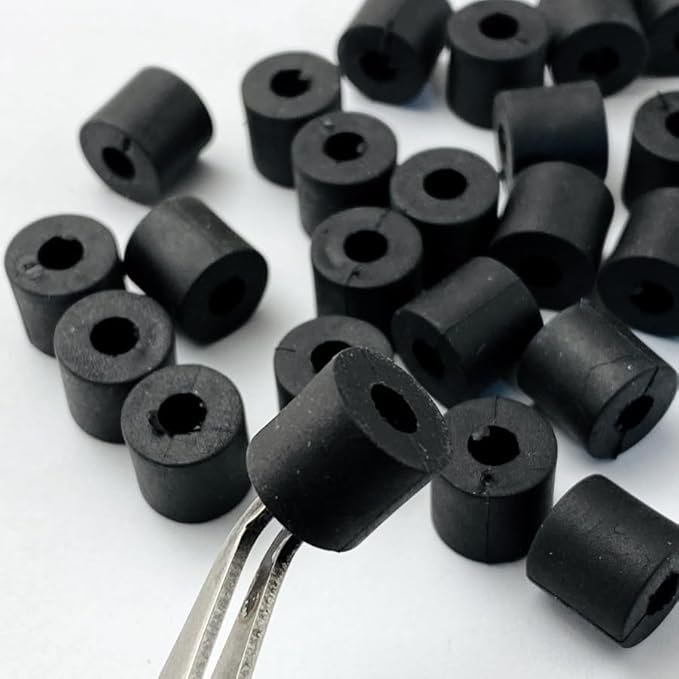 30 Pieces CNC Rubber Washer Gasket Replacements Fit for Kydex Sheath Knife Case DIY Accessory(Medium)