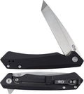Case XX WR Pocket Knife Kinzua EDC S35VN Tanto Blade Black Anodized Aluminum Handle W/Clip #64665 (KINZUA) 4 3/4 Inches Closed