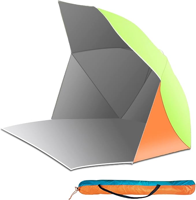 Pop Up Beach Tent Portable Automatic Waterproof Sun Shade Tent Easy Set Up Lightweight Pest Proof UV 50+ Sun Shelter Camping Gazebo 3-4 People Available (Color : Green)