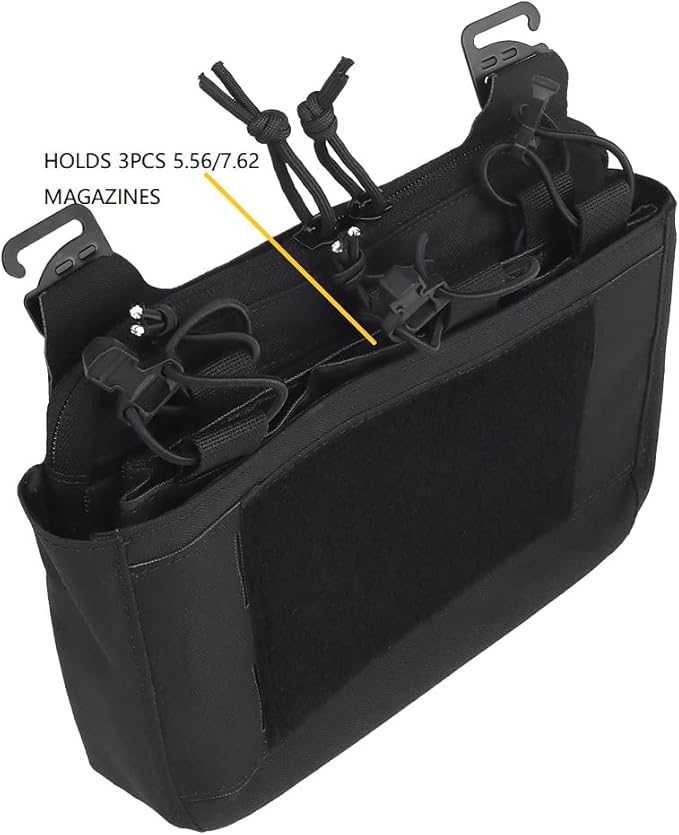 G-Hook DOPE Front Flap Double Stack Abdominal Fanny Pack Triple Magazine Insert Pouch