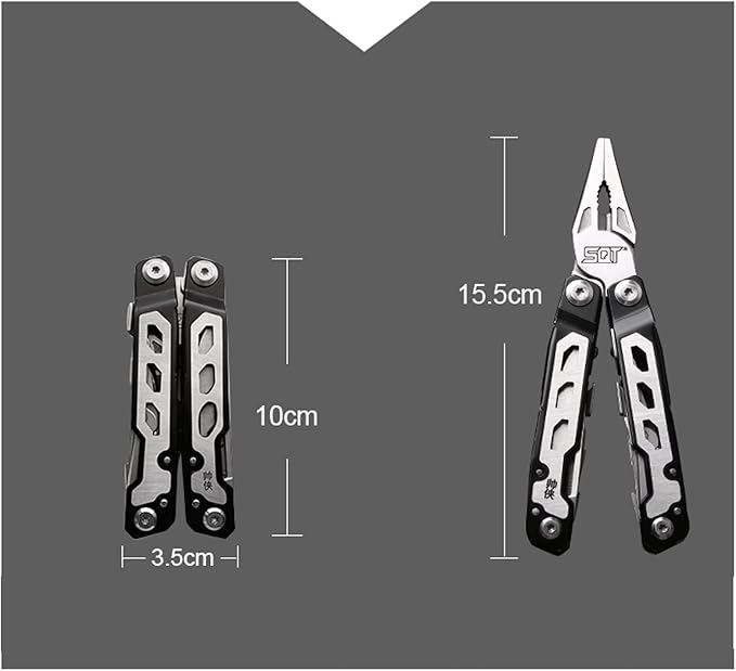 Portable Pocket Multi Tool Folding Multitool Pliers with Knife Saw Safety Lock Multi Tool for Survival Outdoor Camping Hiking Man's Gift