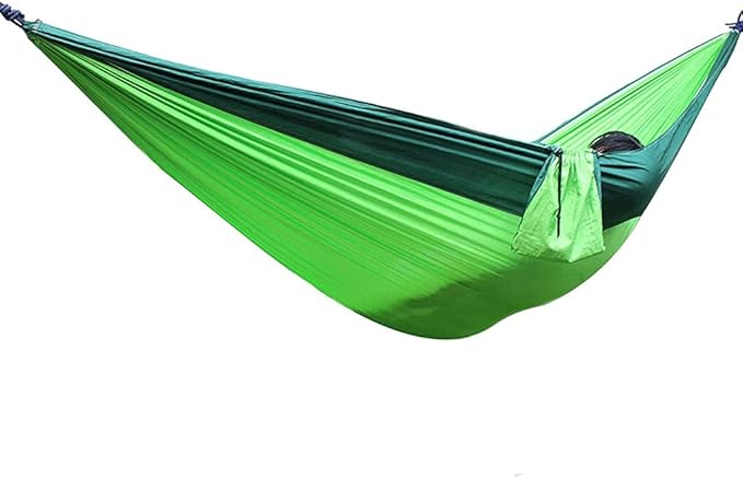 Portable Hammock Hammock Double &amp Single Portable Hammock Lightweight Nylon Parachute Hammocks Camping Accessories Gear for Backpacking Beach (Color : I/Single)