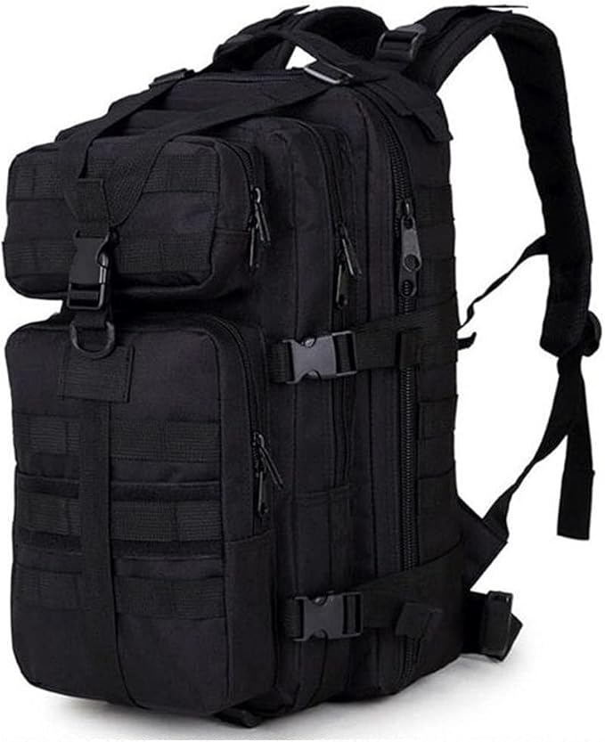 Outdoor Military Rucksack Tactical Backpack Waterproof Army Assault Pack Lightweight Hiking Camping Trekking Hunting Bag for Travel (D)