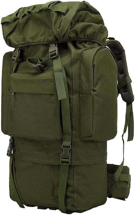 Tactical Backpack Military Molle Hiking 56-75L Hiking sports camouflage tactical outdoor hiking bag army green