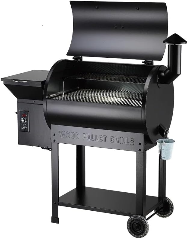 Z GRILLS Pellet Smoker Grill with PID Control Rain Cover 700 sq. in Cooking Area for Outdoor BBQ ZPG-7002B