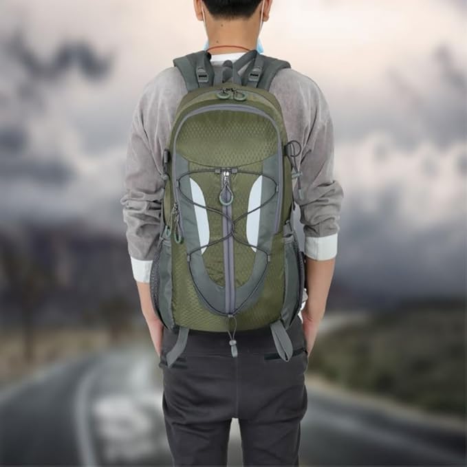 Backpack Outdoor Travel Mountaineering Bag Large Capacity Water-Repellent Hiking Backpack Simple Style Computer Backpack Travel Backpack (Color : 1 Size : F)