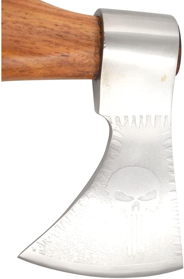 Medieval Warrior Custom Handforged Handmade Tomahawk Viking Tomahawk Axe-Camping Axe-Hunting Axe. (Skull)