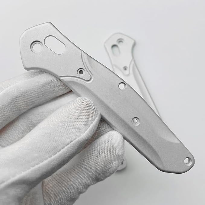 1 Pair Custom Aluminum Alloy Scales Fits for Osborne 940 Sandblasting Handle Patch DIY Accessory