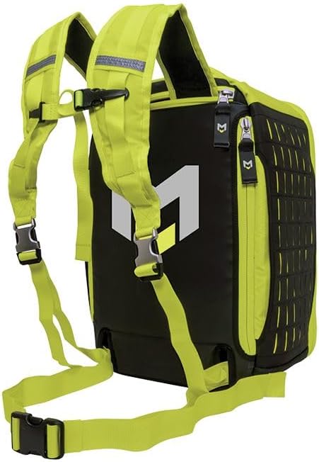 MERET V.E.R.S.A.™ PRO X EMS Backpack (High Viz Yellow) – Modular ALS BLS Trauma Bag with Infection Control Material Laser Cut MOLLE Padded Harness System