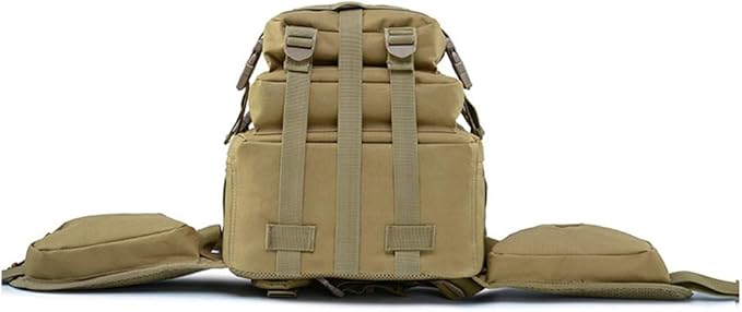 Outdoor Sports Pack Hiking Bag Tactical Rucksack Camo Knapsack Combat Camouflage Tactical Molle 40L Backpack - Green