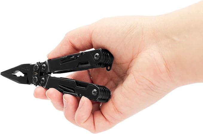 SOG PowerPint Mini Compact Stainless Steel Multi-Tool 18 Lightweight Specialty Tools &amp SOG Multitool Pliers Pocket Knife Black