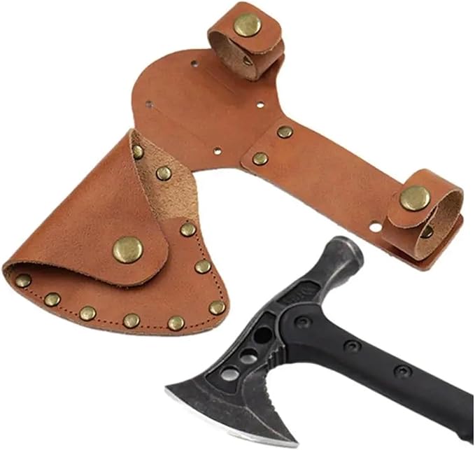 Hatchet Sheath Tomahawk Sheath Blade Protection Cover Faux Leather Holster Outdoor Camping Head Protector Case