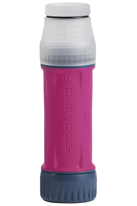 Platypus Quickdraw Ultralight Backpacking Water Filter Pink