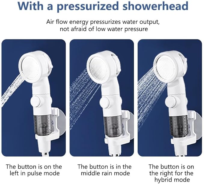 Portable Camping Shower Outdoor Camp Shower PumpUpgrade Rechargeable Electric Shower Pump with Intelligent Digital Display Multiple Spray Modes for Camping Hiking Traveling