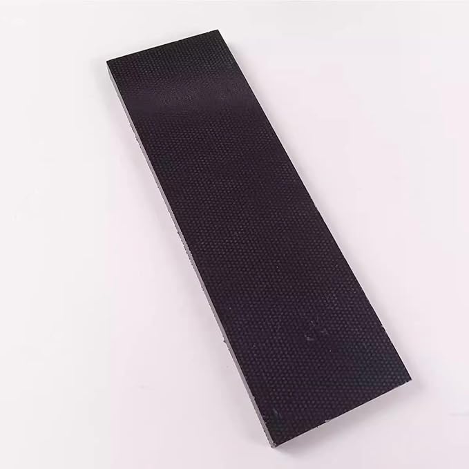 DIY Custom Knife Handle Scales Made Of Blank Material Space Board Linen Texture Carved Board(Black120x40x8mm)