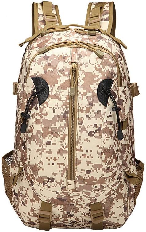 Outdoor Sports Pack Hiking Bag Tactical Rucksack Camo Knapsack Combat Camouflage Tactical 30L Backpack - A-Tacs FG
