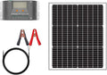 Newpowa 50W Watts 12V 10BB Mono Solar Panel Off Grid Solar Charge Kit 50 Watt 12 Volt Solar Panel+10A MPPT Charge Controller+8ft Cord for Connecting Controller to Battery Alligator Clamp