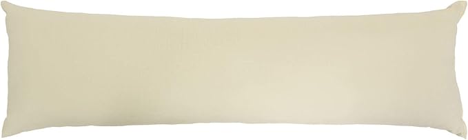 Hatteras Hammocks Cream Long Hammock Pillow Sunbrella Fabric Hook &amp Loop Fasteners Extra Wide Size Eco-Friendly Handcrafted in The USA