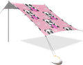 Beach Canopy with Windproof Ropes &amp Sandbags Beach Tent Sun Shade Sun Shelter for Camping Trips Fishing Backyard Fun or Picnics Panda