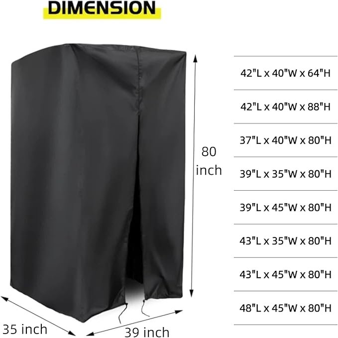 Protective Cover for Pull Up Bar Station Waterproof&amp Dustproof Cover for Power Tower/Pull Up Dip Station-Indoor or Outdoor - 39L x 35W x 80H