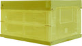 Collapsible Storage Container Stackable Plastic Box with Lid Transparent. (Army Green)