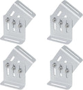 4 Sets Adjustable Solar Panel Tilt Mount Bracket Solar Panel Rack Mount for RV Roof Boat Flexible Length: 4-7 Aluminum Alloy