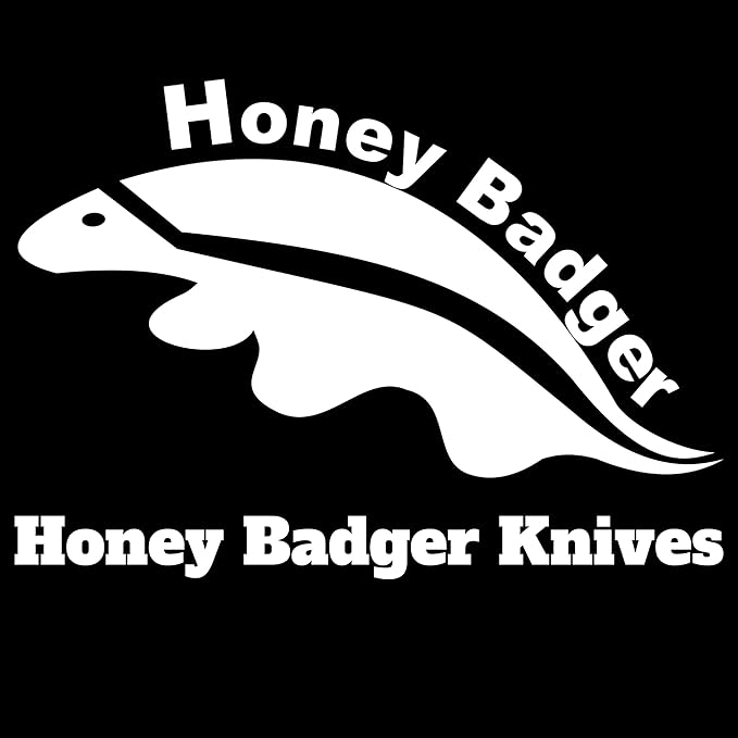 Honey Badger Large Pocket Knife EDC Drop Point Folding Utility Knife 3.6 Steel Blade Reversible Pocket Clip - (3.8oz) Drop Point Large Blue HB1004