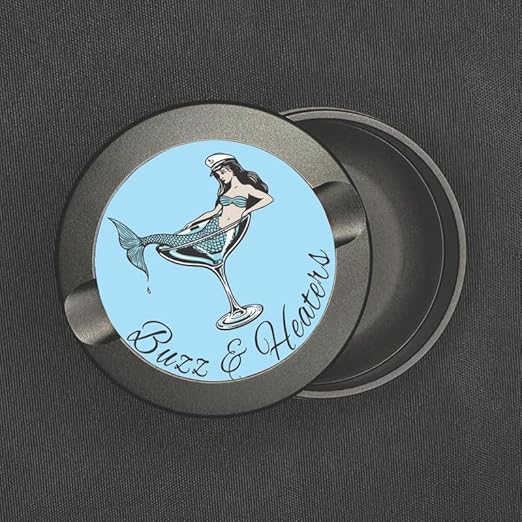 Buzz &amp Heaters Metal Container for Zyn | Metal Holder for Zyn |Metal Can for Zyn | Metal Cases for Zyn Holder | Metal Pouch Cans for Zyn | Offshore Mermaid Martini