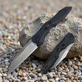 HUAAO Assisted Opening Knife Pocket Knife with 3.4’’ 8Cr13Mov Steel Blade Aluminum Handle EDC Camping Folding Knife with Clip for Hunting Fishing