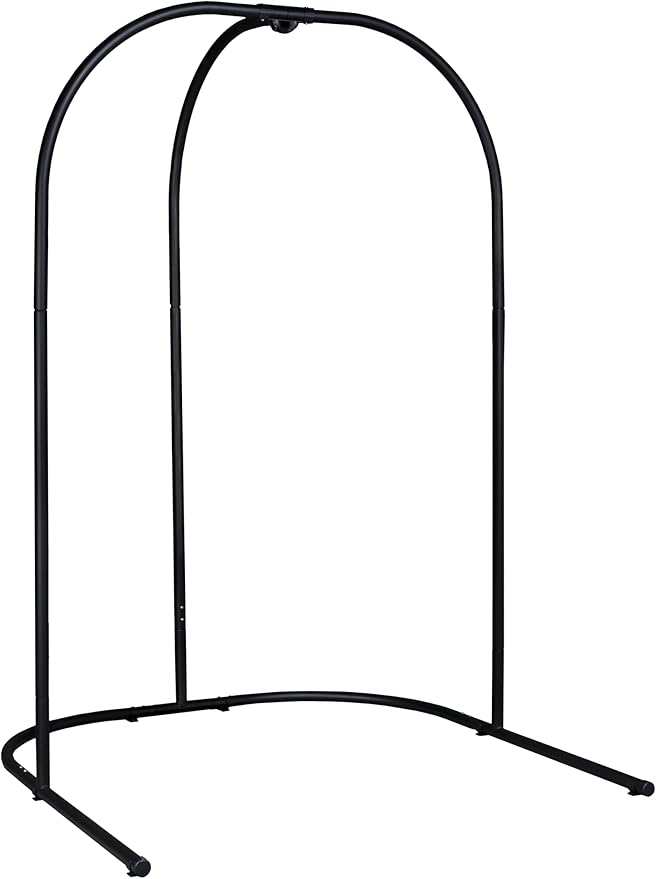 LA SIESTA® - Steel Hanging Chair Stand for Outdoor and Indoor Galvanized Steel Stand for Hanging Chairs and Children's Hanging Nests Hanging Hammock Chair Stand only Swing Stand(Arcada Anthracite)