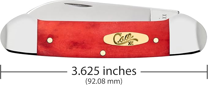Case Cutlery CA10765: Canoe Dark Red Bone