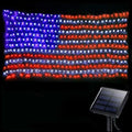 DBFAIRY Solar American Flag Lights Outdoor420 LEDs American Flag Net Lights 6.5ft x 3.28ft Super BrightMemorial Day Decorations of The United States for Independence/National/Memorial DayJuly 4th