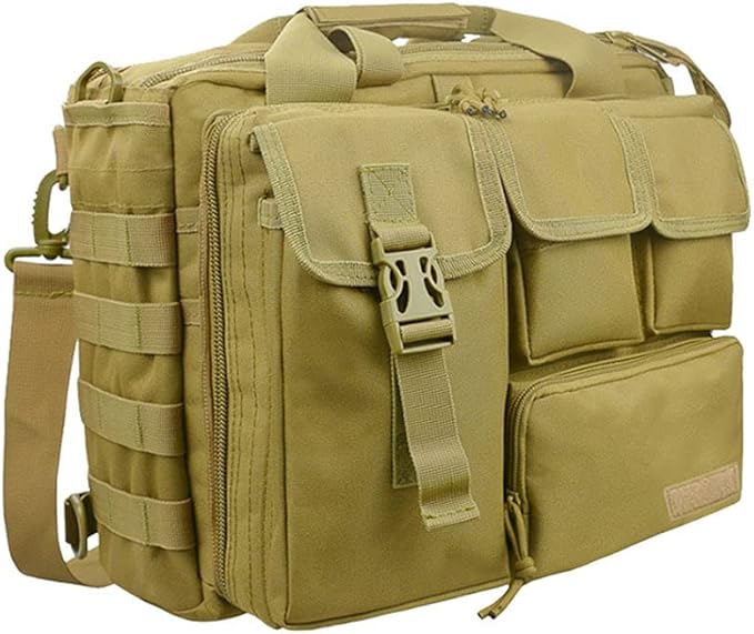 Sunnystacticalgear Outdoor Sports Hiking Pack Range Bag Molle Camouflage Tactical Gear Laptop Bag - Tan