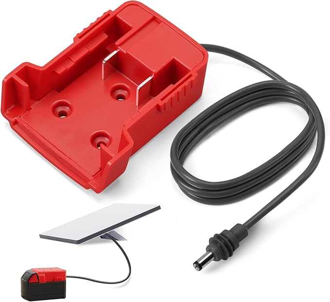 Starlink Mini Battery Adapter Compatible with Milwaukee M18 Starlink Mini Power Cable for 18V Battery 3.2FT 18AWG Battery Adapter DC Power Cable