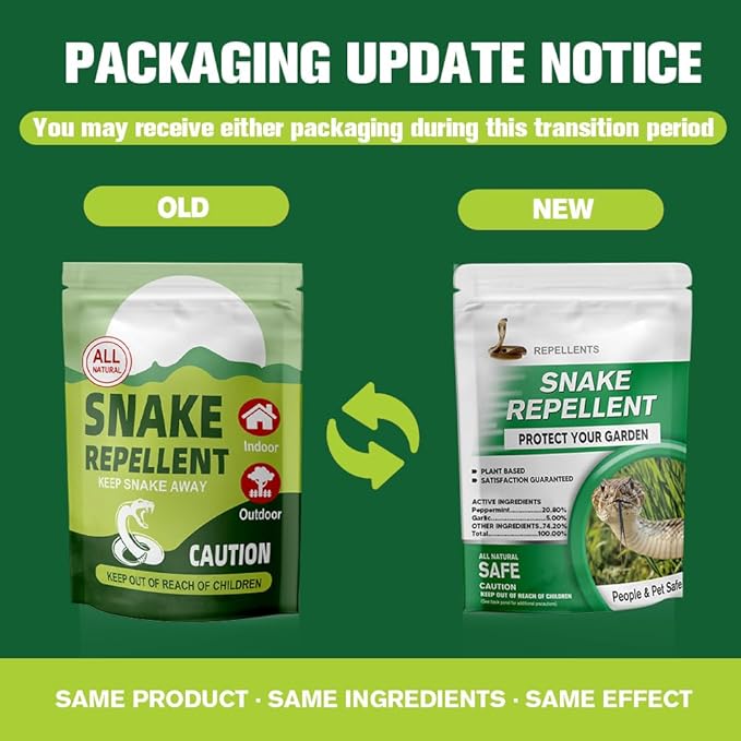 Snake Repellent for Yard Snake Deterrent Outdoor Snake Away Repellent for Garden/Lawn Backyard Snake Repellent Covers 120 Sq Ft Lasts Up to 60 Days 8Packs