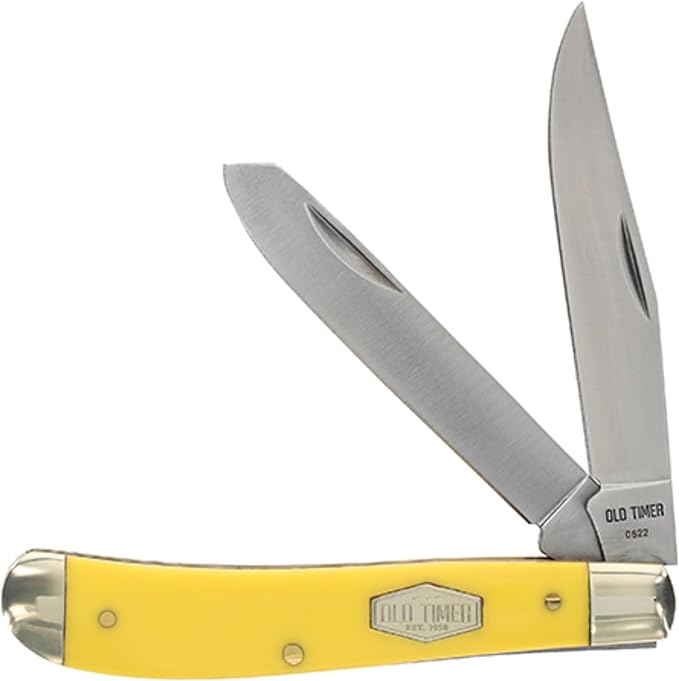 Old Timer 94OTW Gunstock Trapper 2-Blade Folding Pocket Knife with Desert Ironwood Handle