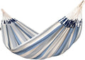 LA SIESTA Brisa Classic Hammock Handmade Weather-Resistant Tear-Resistant Hammock for Indoor &amp Outdoor Relaxation Size-Double - Sea Salt