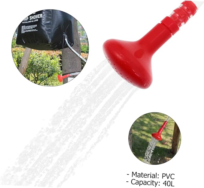 Portable Camping Solar Shower Bag Mesh Rv Outdoor Shower Solar Water Bag for Outdoor Activities