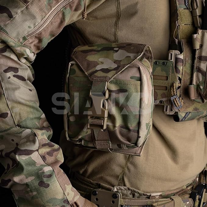 Tactical MOLLE First Aid Kits IFAK Pouch/Carrier Sundry Storage Pack Quick Release Medical Emergency EMT BagFor Outdoor Sport Military Game (Multicam)