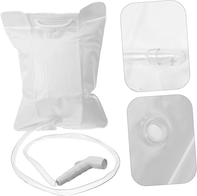 KOMBIUDA 1set Portable Camping Shower Bag Outdoor Shower Convenient Handle for Easy Setup Lightweight for Camping and Hiking