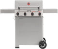 Monument Grills 4 Burner Propane Gas Grill with Advanced Broil Zone Stainless Steel Outdoor Mesa 2 Barbecue Grill Foldable Side Shelves 500°F in 5 Mins Assembles in 30 Minutes Mesa II 410FBZ
