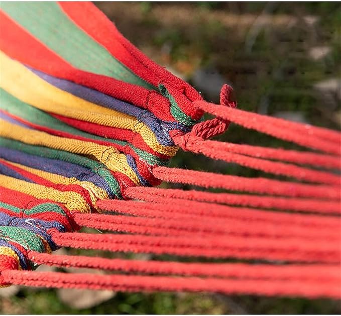 Portable Hammock Portable Hammocks Single Camping Hammock Canvas Swing Bed Thickened for Outdoor Beach Garden Backyard for Backpacking Beach (Color : B)