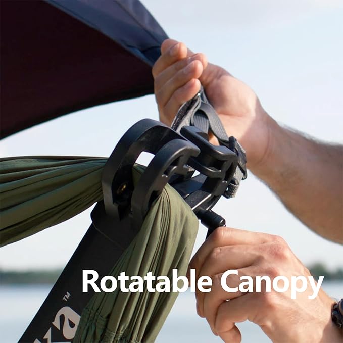 anymaka Set Up in 3 Seconds Adjustable Portable Aluminum Alloy Hammock Stand for Outside with Chair Mode &amp Lounge Mode up to 105''