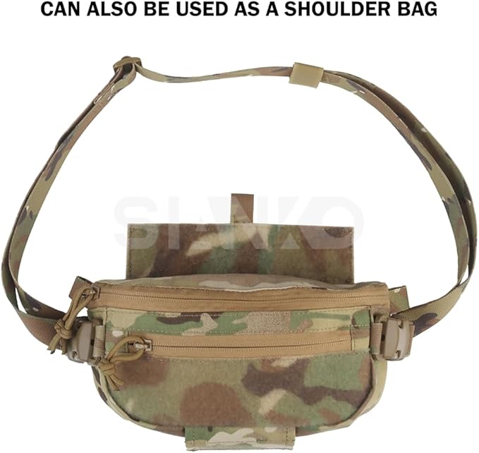 Dual Use Tactical Storage PouchEDC Tool Admin Sundry Waist BagAirsoft Hunting Military Utility Multifunctional Vest Extension Attachment Bag