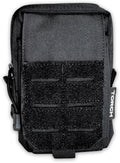 Torch Molle Admin Pouch EDC Waist Pack Phone Holder Tactical Tool Holster Gadget Organizer Utility Pocket (Black)